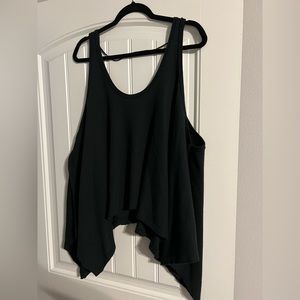 Black, Free People tank top. Size  XL. Never worn. Great condition